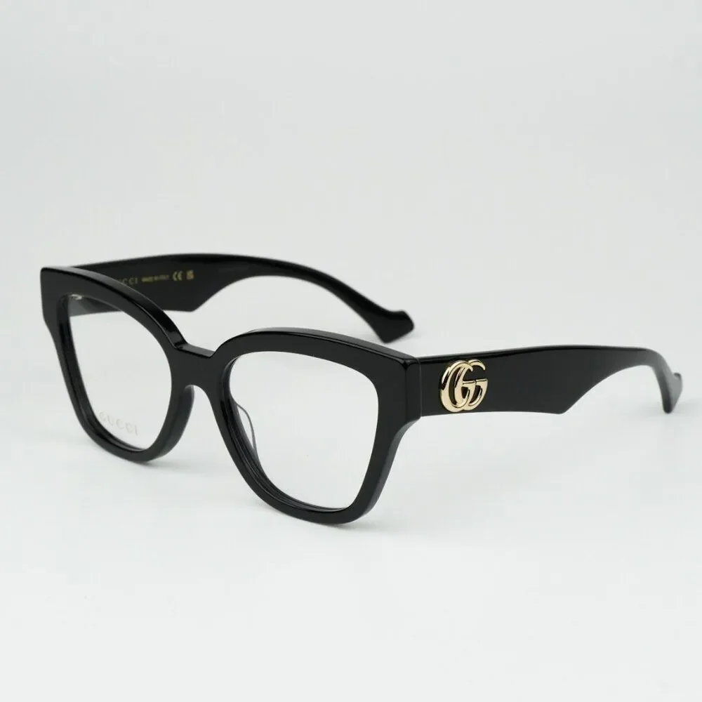 NEW Gucci GG1424O 005 Black Cat Eye Women Eyeglasses GG 1424O